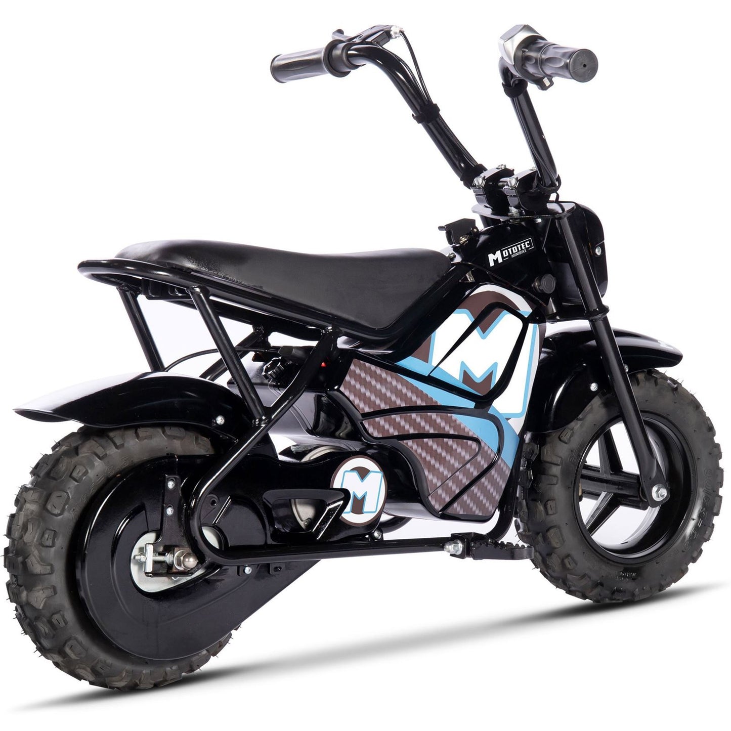 MotoTec USA 24v 250w Electric Powered Mini Bike - Black MT-MiniBike-24v-250w_Black_1477157