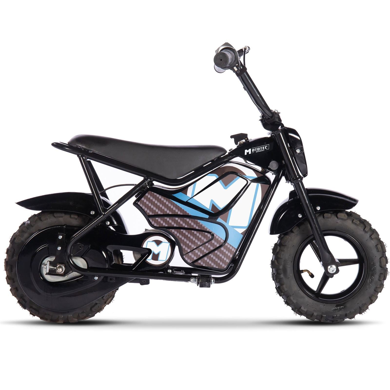MotoTec USA 24v 250w Electric Powered Mini Bike - Black MT-MiniBike-24v-250w_Black_1477158