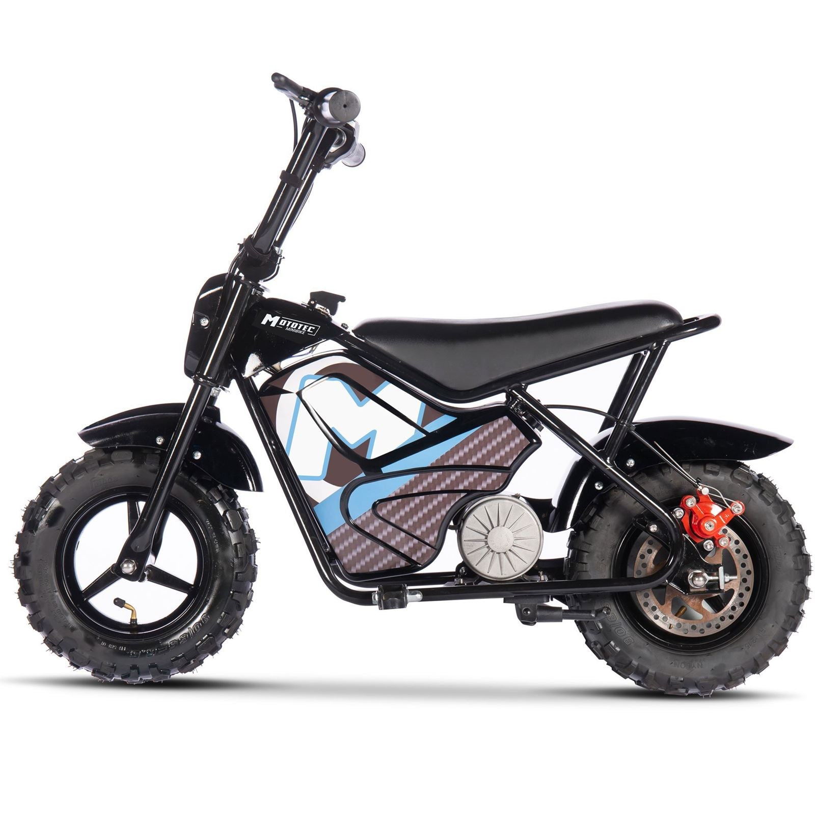 MotoTec USA 24v 250w Electric Powered Mini Bike - Black MT-MiniBike-24v-250w_Black_1477159