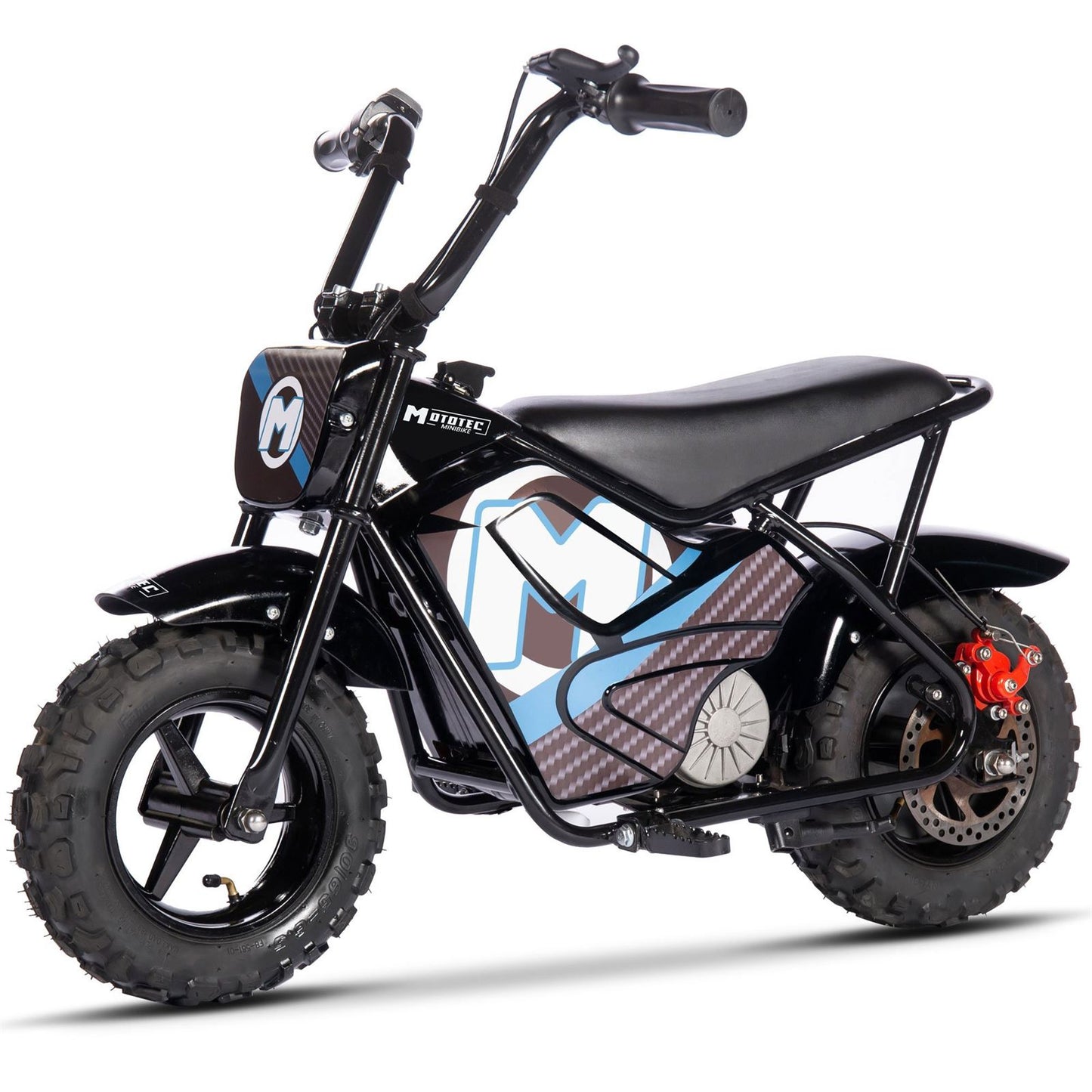 MotoTec USA 24v 250w Electric Powered Mini Bike - Black MT-MiniBike-24v-250w_Black_1477160