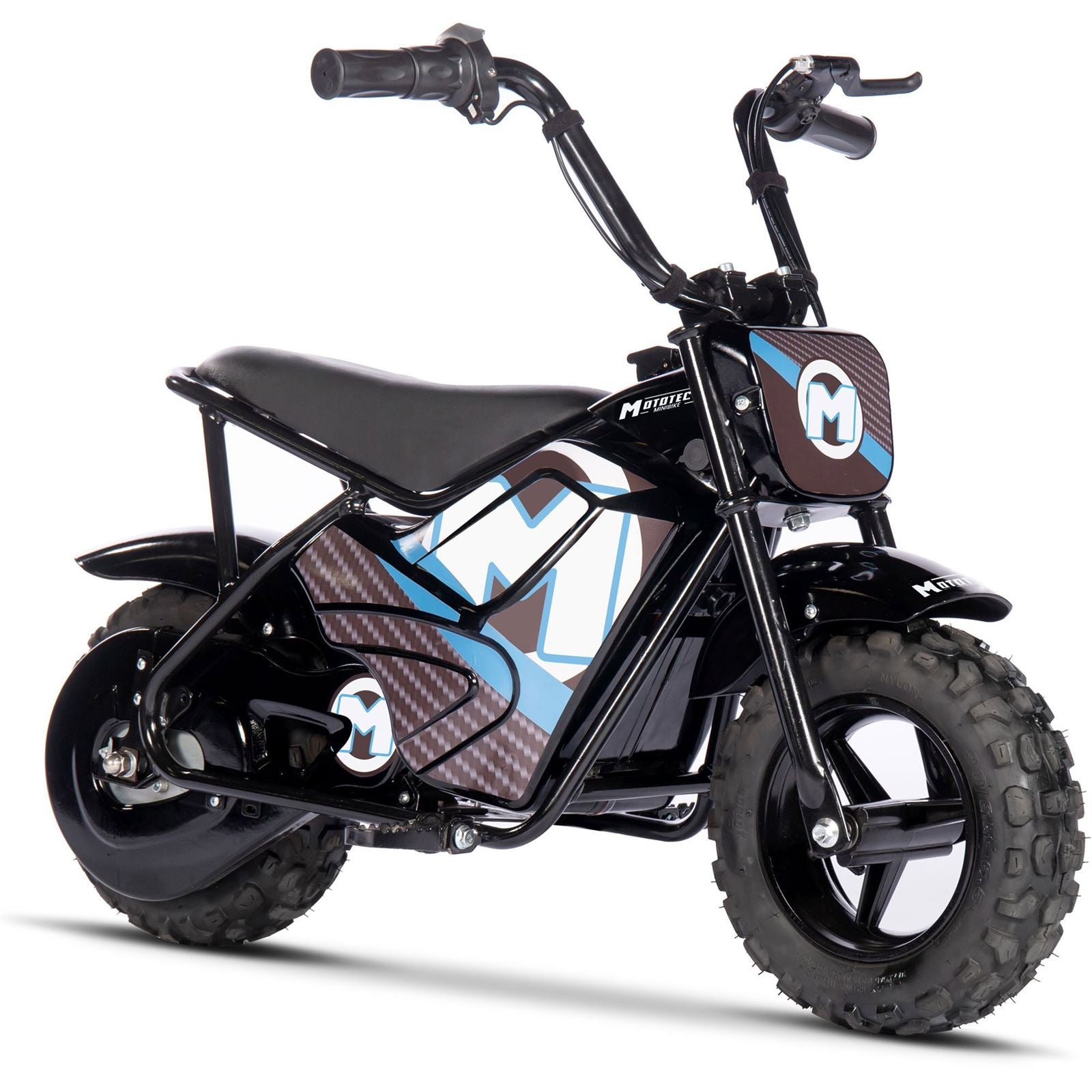 MotoTec USA 24v 250w Electric Powered Mini Bike - Black MT-MiniBike-24v-250w_Black_1477161