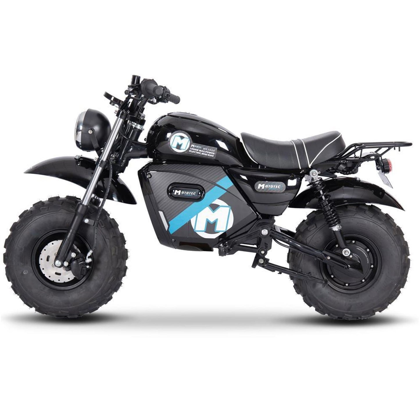 MotoTec USA 60v 1500w Electric Powered Mini Bike Lithium - Black MT-MiniBike-60v-1500w_Black_1375986