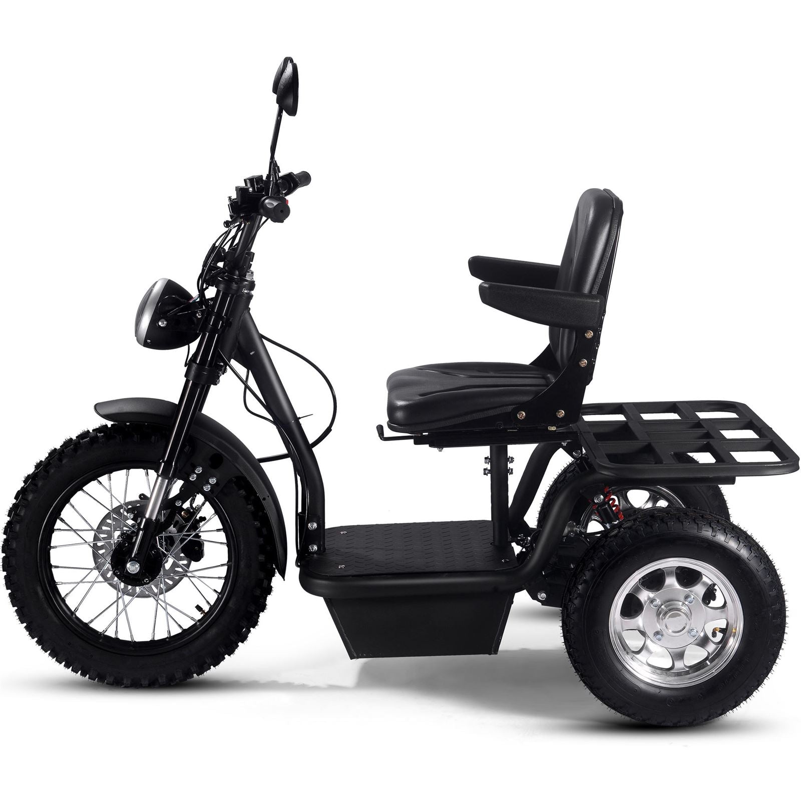 MotoTec USA Electric Trike 60v 1800w - Black MT-TRK-1800_Black_1540510