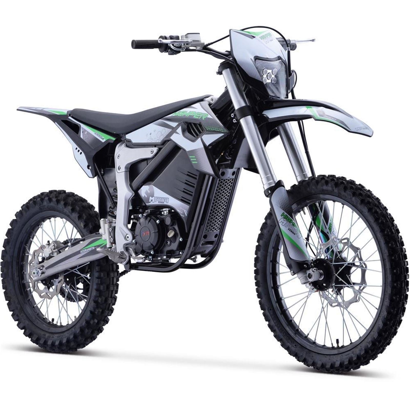 MotoTec USA Venom 72v 12000w Electric Dirt Bike - White MT-Venom-72v-12000w_White_1377686