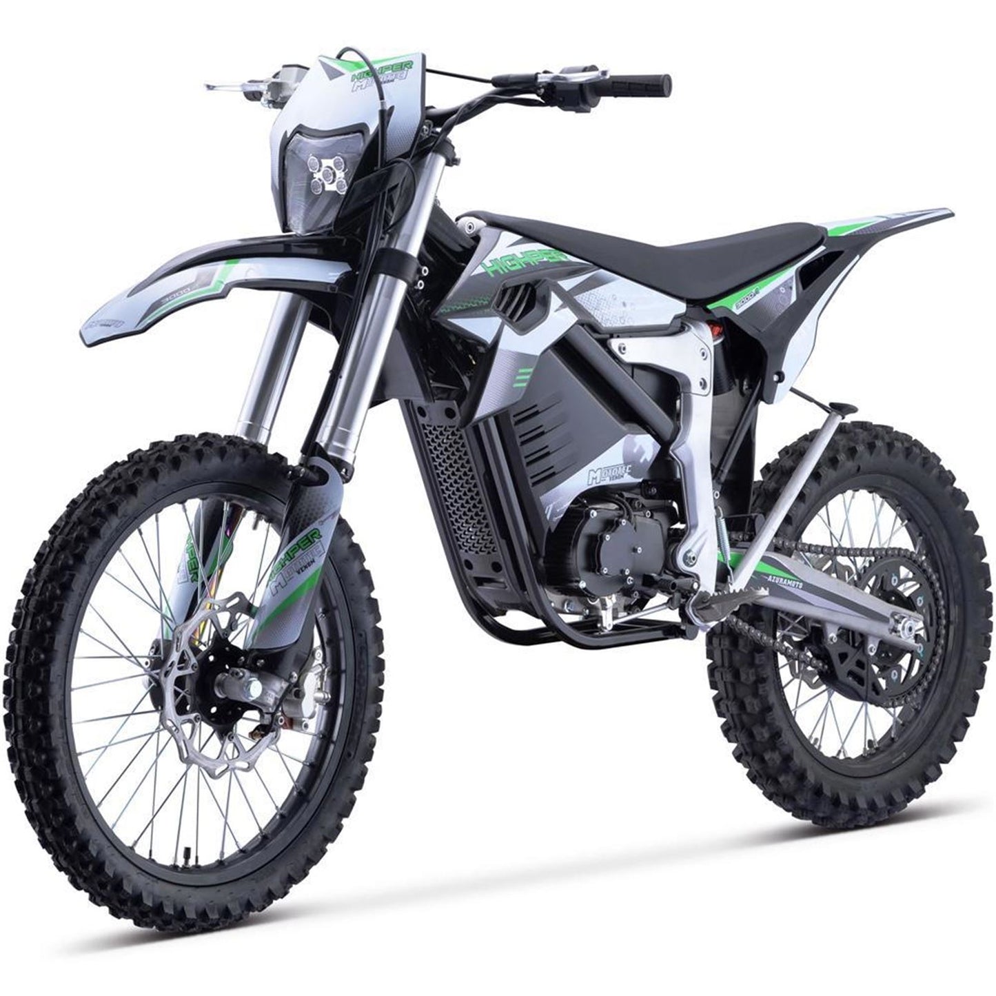 MotoTec USA Venom 72v 12000w Electric Dirt Bike - White MT-Venom-72v-12000w_White_1377692