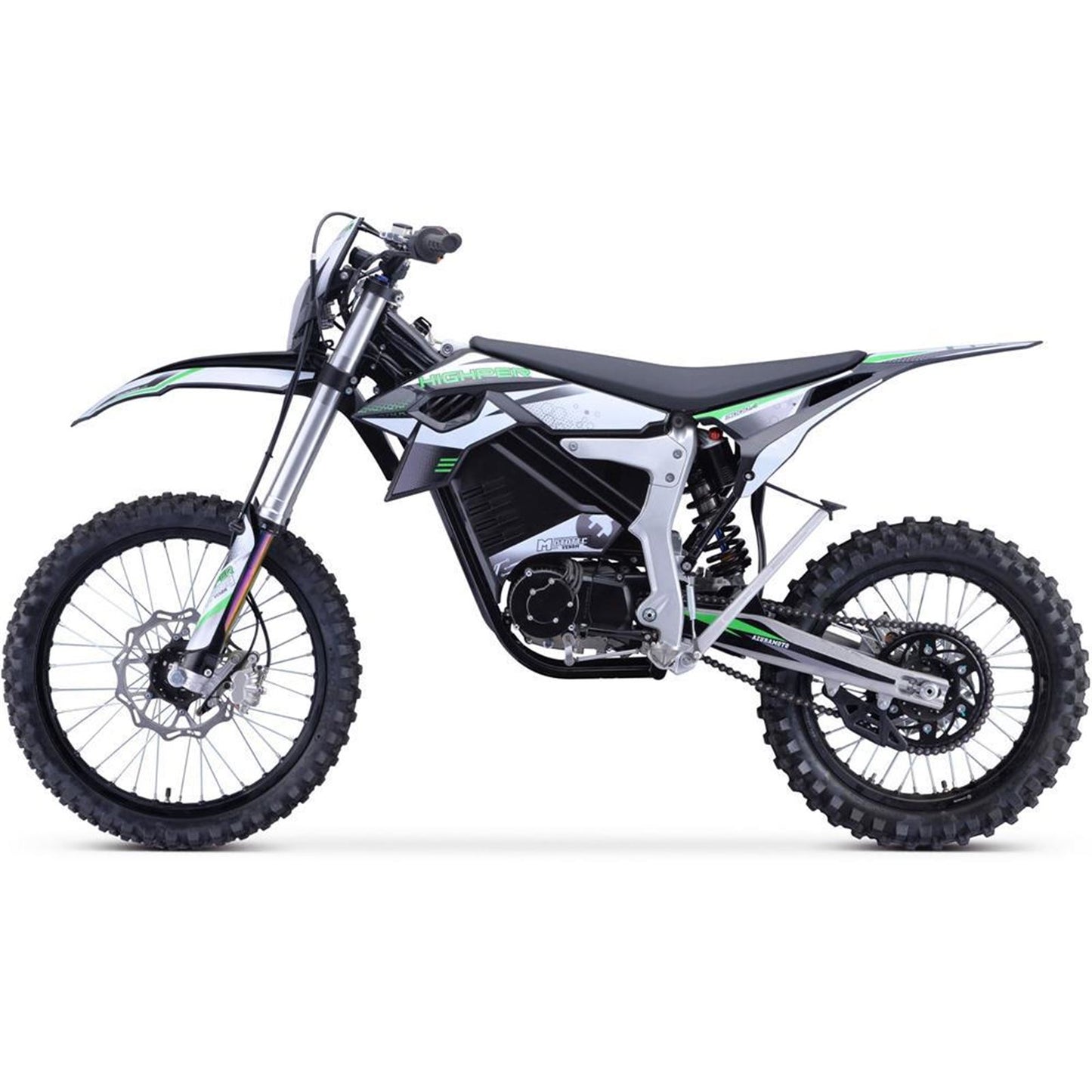 MotoTec USA Venom 72v 12000w Electric Dirt Bike - White MT-Venom-72v-12000w_White_1377687