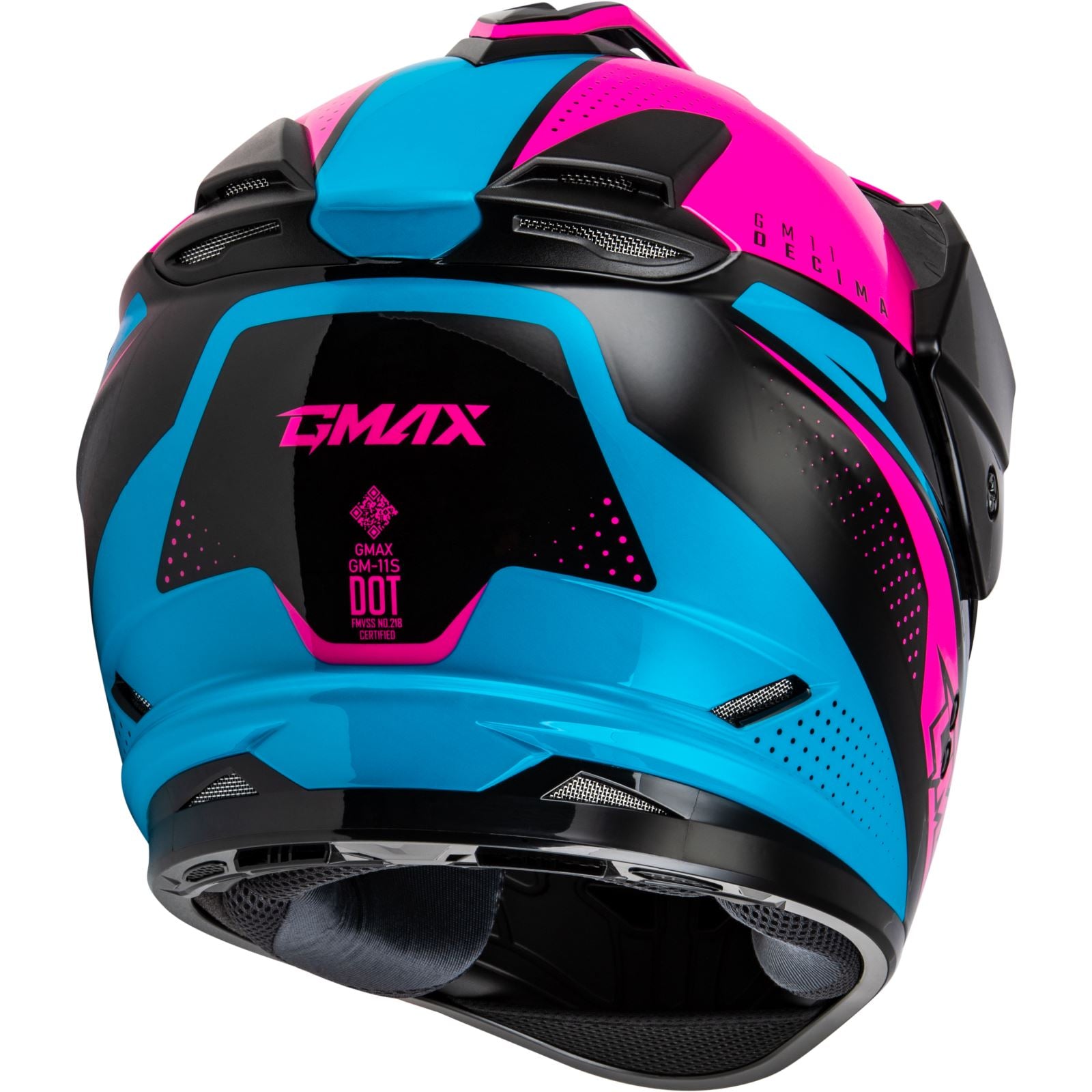 GM-11 Decima Helmet - Black/Pink/Blue - Small_1371139
