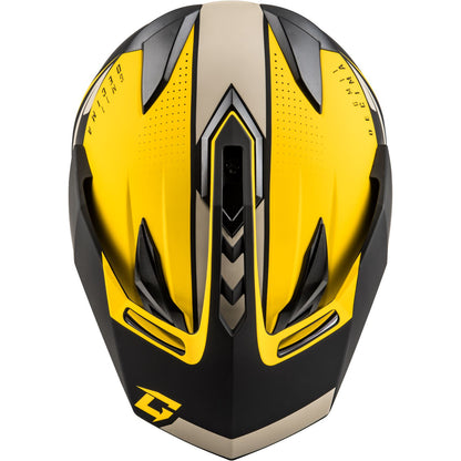 GM-11 Decima Helmet - Matte Black/Yellow/Grey - Large_1371198