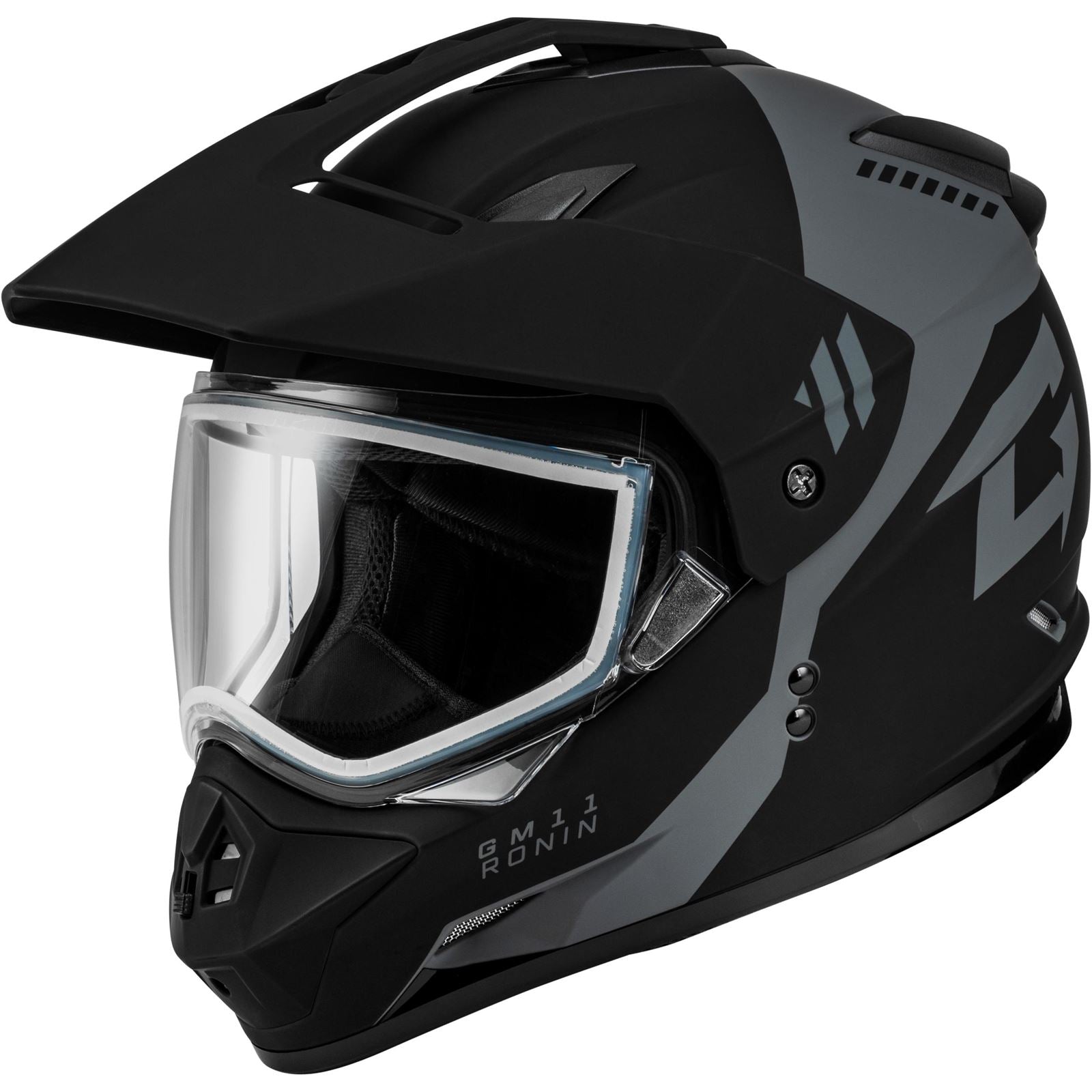 GMax GM-11S Ronin Snow Helmet - Matte Black/Silver - 2XL OPEN BOX [MPN: A2115818]_2085816