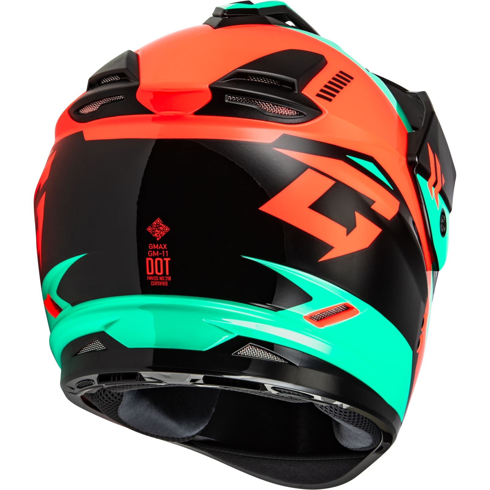 GM-11S Ronin Snow Helmet - w/Electric Shield - Black/Aqua/Coral - XL_1371252