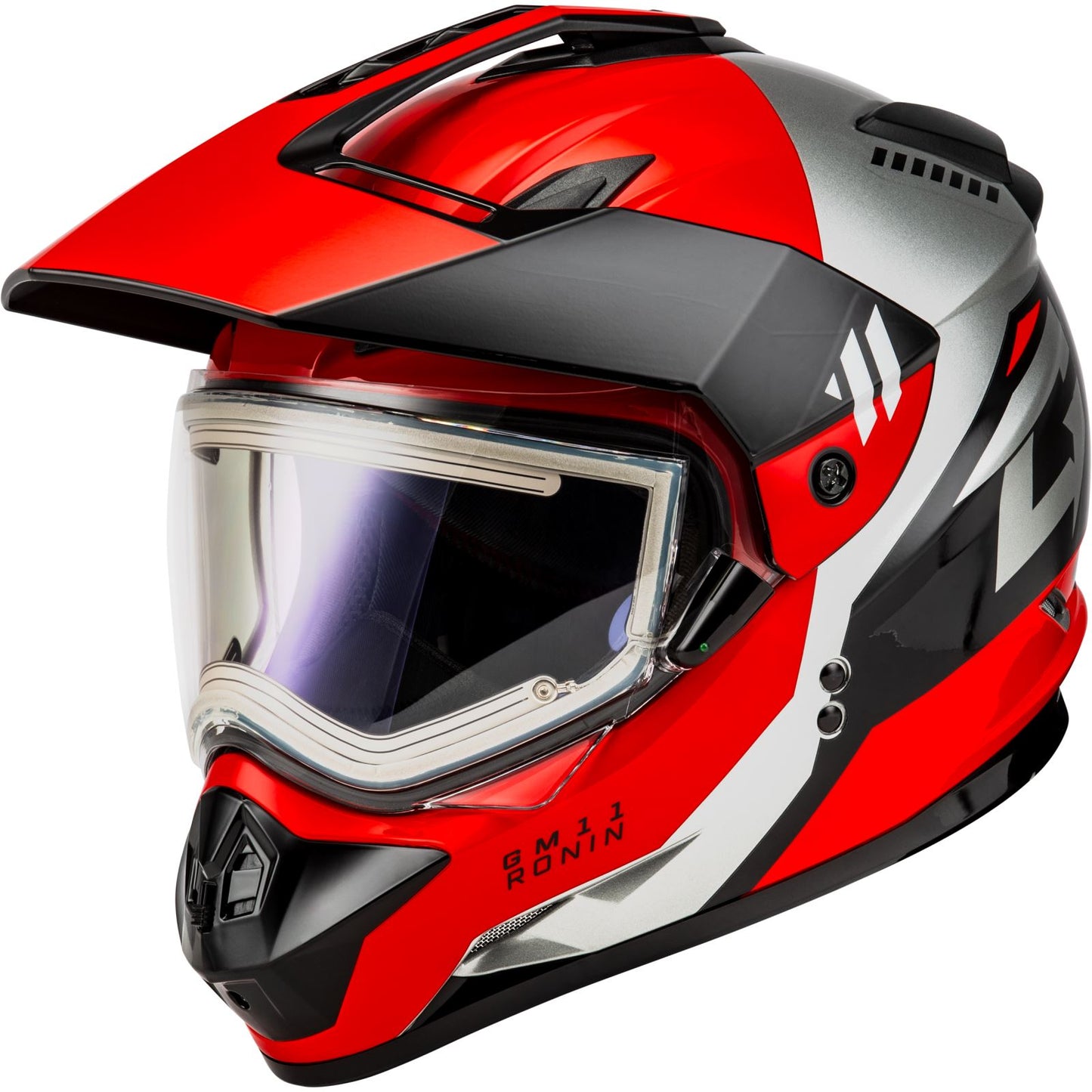 GM-11S Ronin Snow Helmet - w/Electric Shield - Black/Red - 2XL_1371306