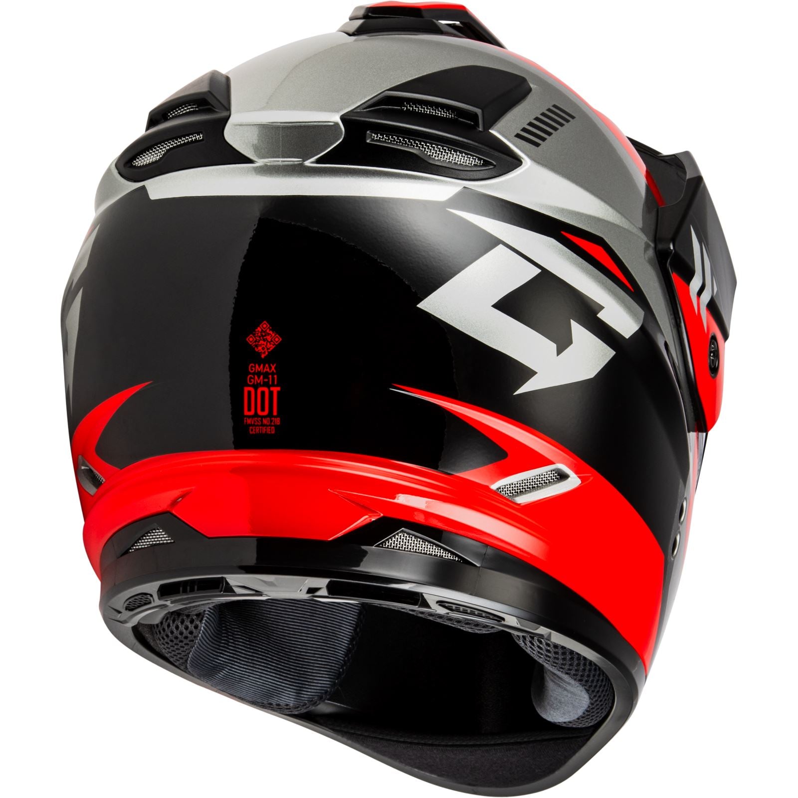GM-11S Ronin Snow Helmet - w/Electric Shield - Black/Red - 2XL_1371309