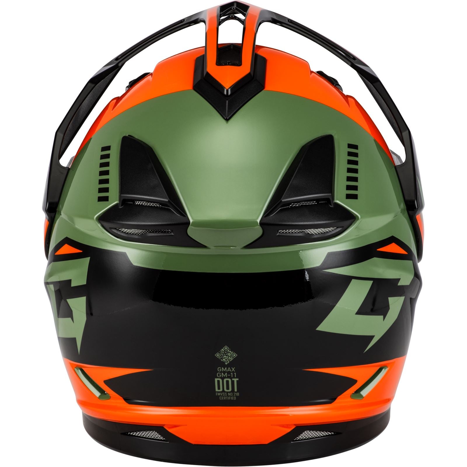 GM-11S Ronin Snow Helmet - w/Electric Shield - Orange/Grey/Black Small_1371379