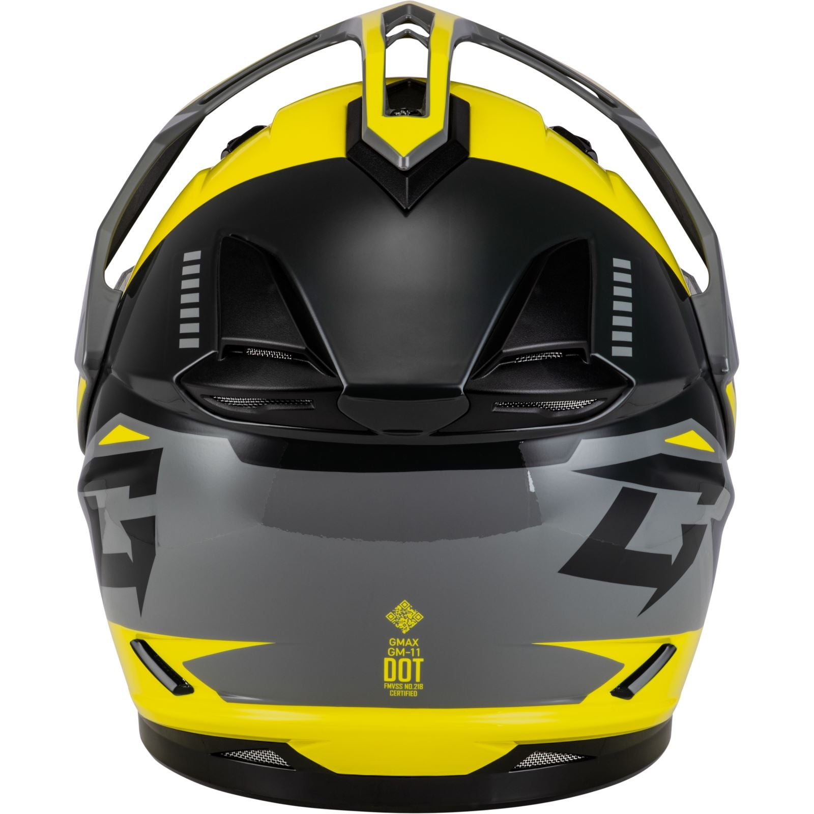 GMax GM-11S Ronin Snow Helmet - Yellow/Silver/Grey - Large CLOSEOUT [MPN: A41151196]_1634733