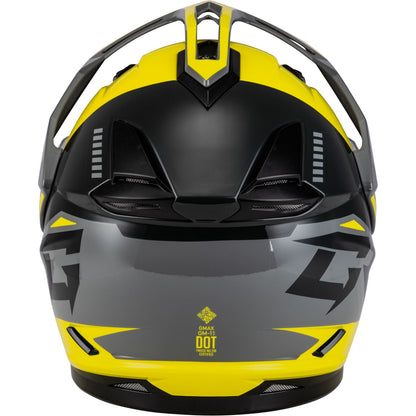 GMax GM-11S Ronin Snow Helmet - Yellow/Silver/Grey - Large CLOSEOUT [MPN: A41151196]_1634733