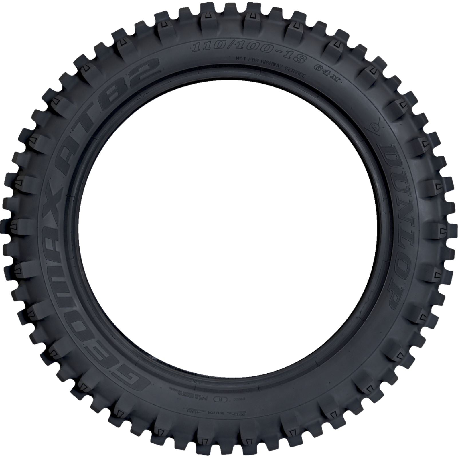 Dunlop Tire - Geomax AT82 - Rear - 110/90-19 - 62M - Bias TT 45261502_1387389