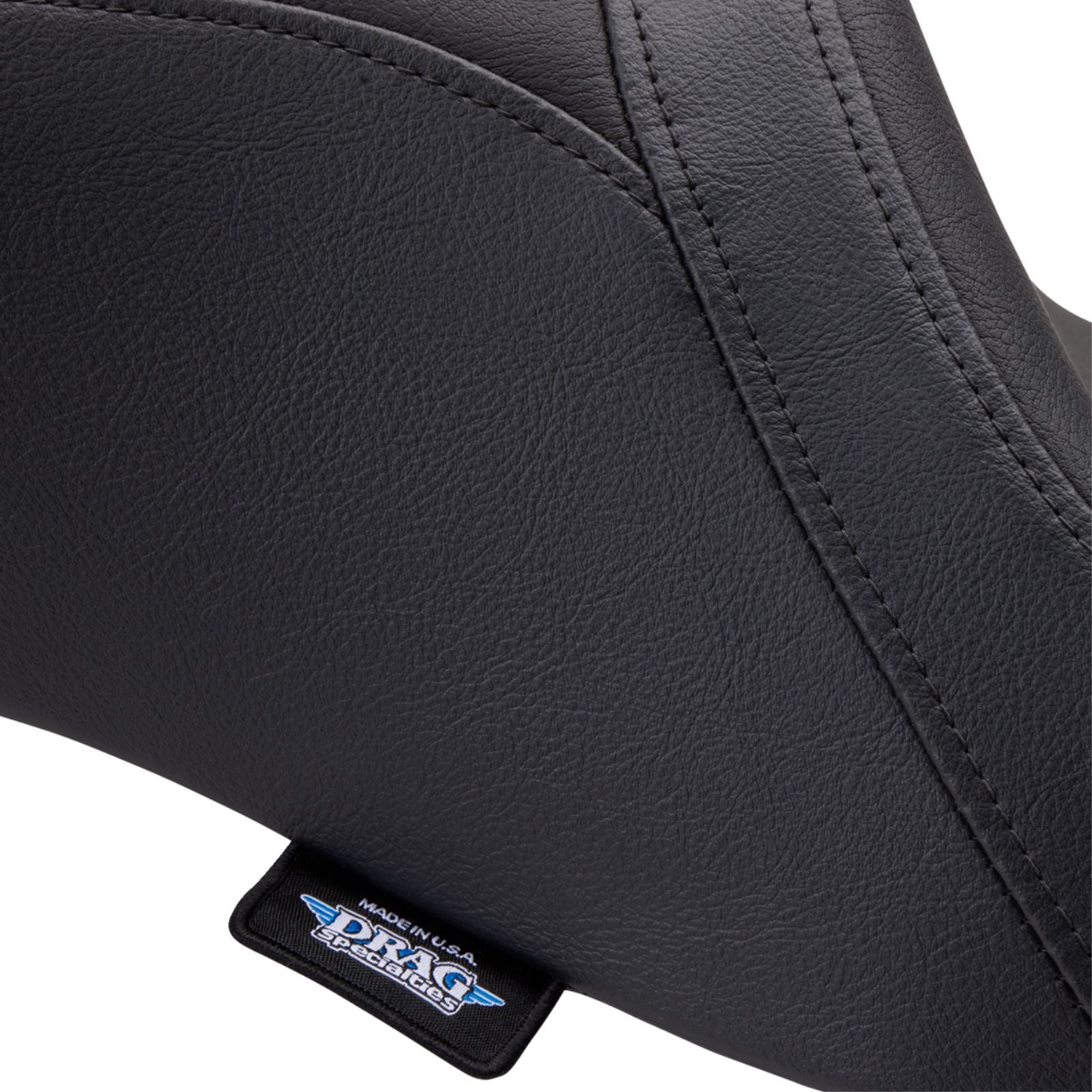 Drag Specialties Predator 2-Up Seat - Vinyl - Smooth - w/ Backrest - FLH '08-'23 0801-1499_1371476