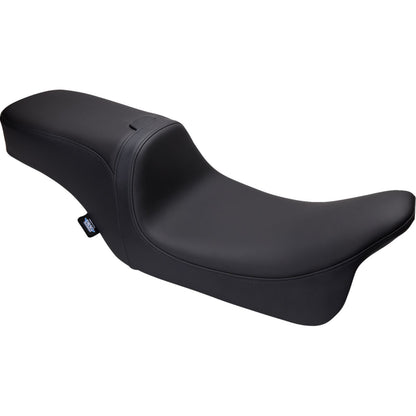 Drag Specialties Predator 2-Up Seat - Solar Leather - Smooth - w/ Backrest FLH '08-'23 0801-1501_1371458