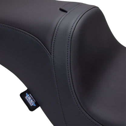 Drag Specialties Predator 2-Up Seat - Solar Leather - Smooth - w/ Backrest FLH '08-'23 0801-1501_1371459