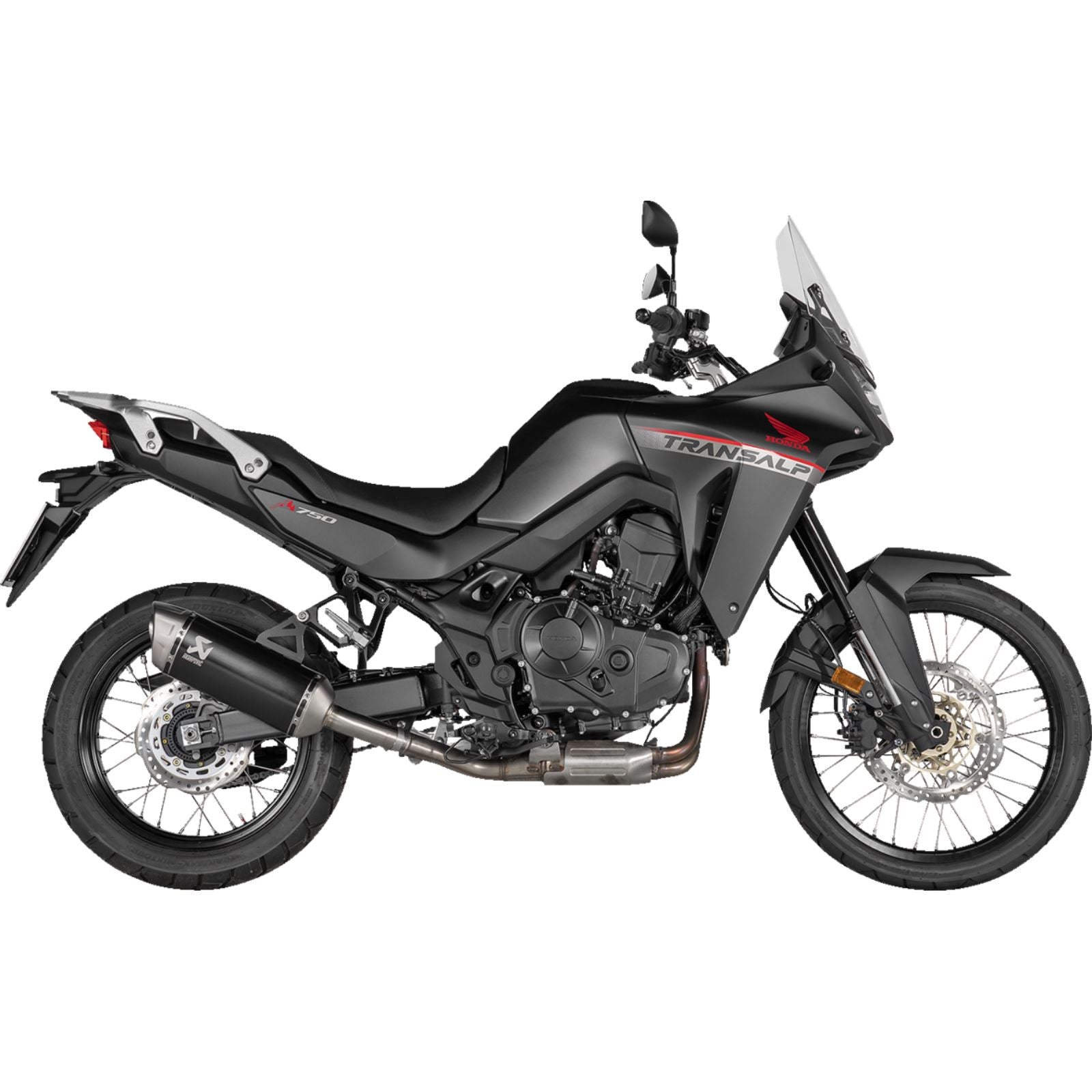 Akrapovic Slip-On Line Muffler Titanium/Black for 2024 Honda XL750R Transalp [MPN: S-H7SO6-HRTBL]_1371505