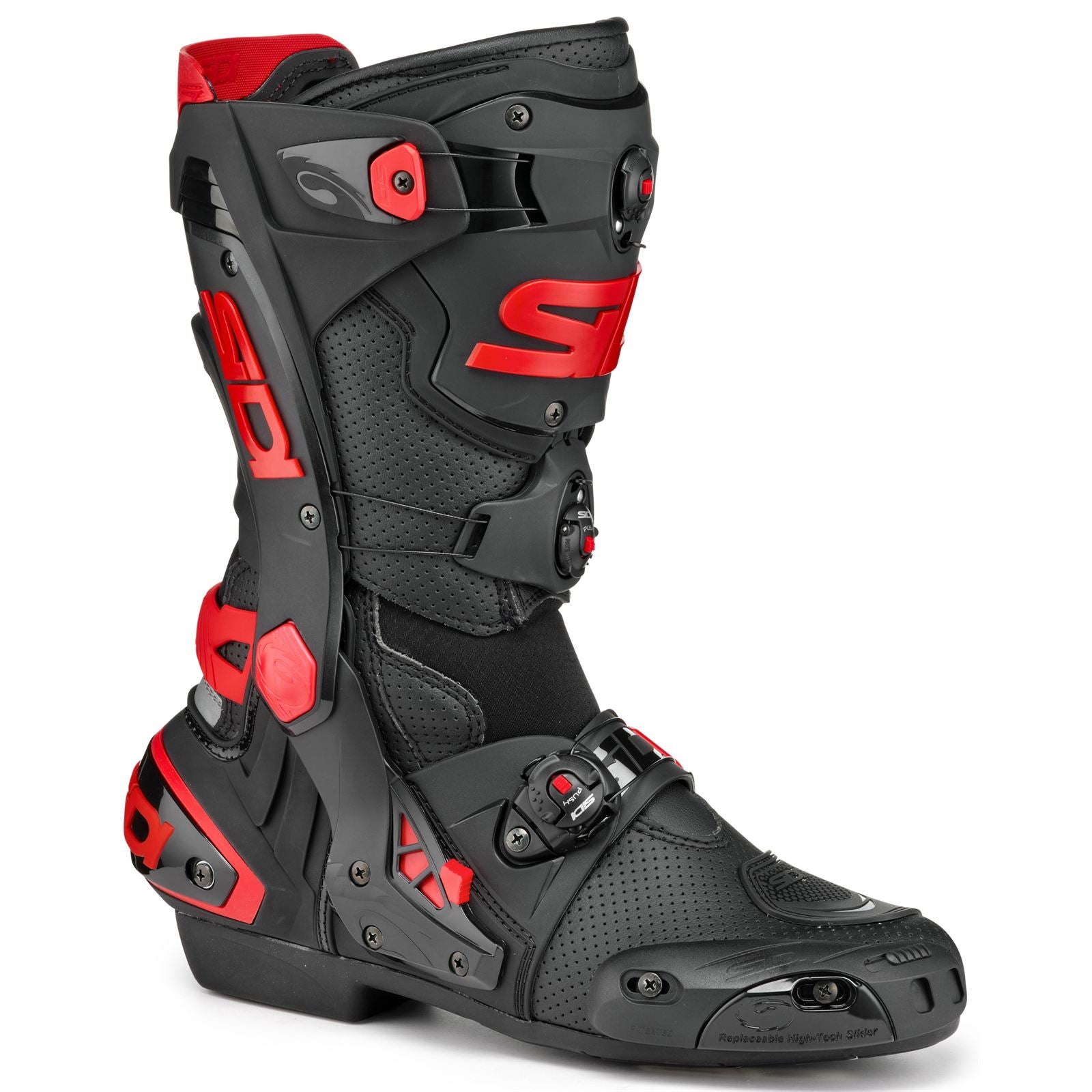 Sidi - Powersports Rex Motorcycle Air Boots - Black/Red_1996909