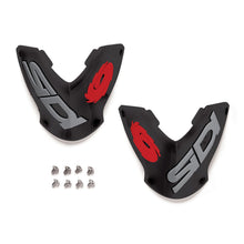 Sidi - Powersports 90 Outer Nylon Shin Plate - Black/Grey/Red - 00 [MPN: 8017732599643]_1996574