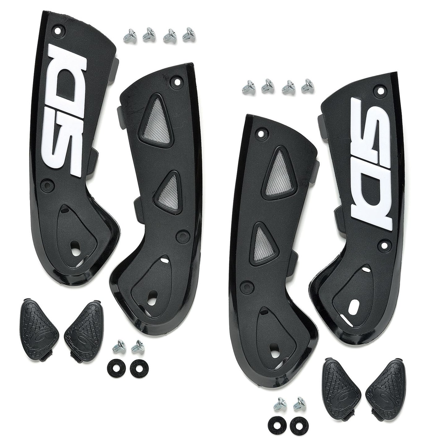 Sidi - Powersports 81 Vortice & ST Ankle Support Braces - Black/White - Size 44 [MPN: 8017732401205]_1996430