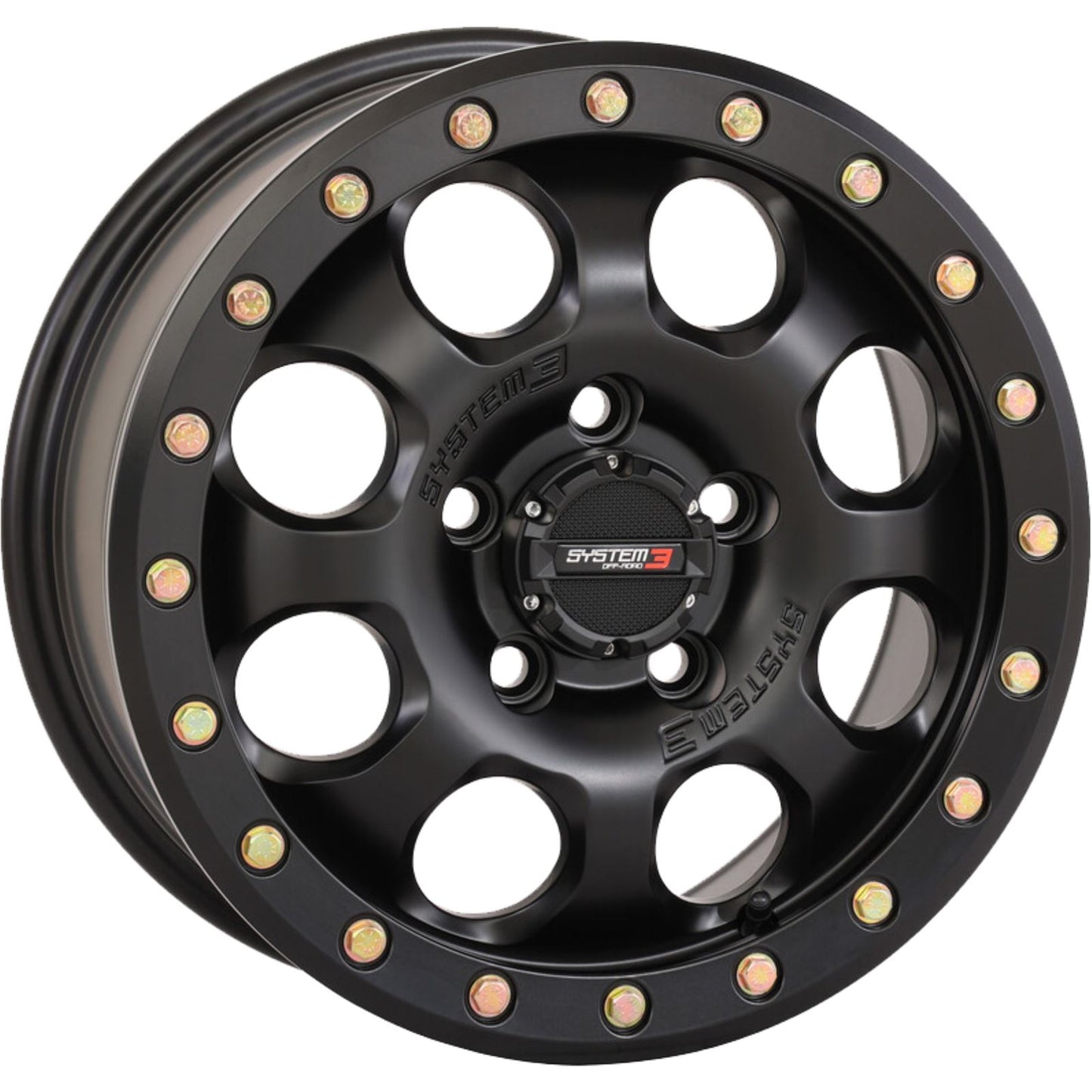 System 3 SB7 BL Wheel - 15X7 4+3 (+10mm) 5/4.5 - Matte Black 15S3-7544_1373934