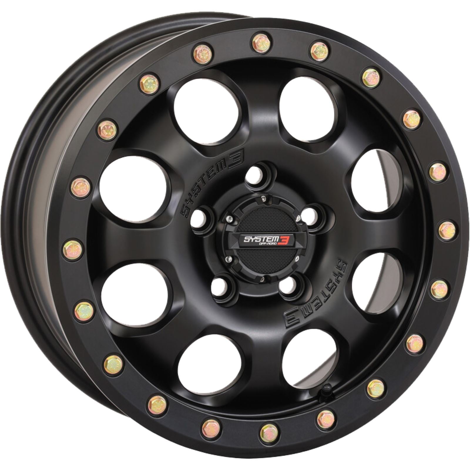 System 3 SB7 BL Wheel - 15X7 4+3 (+10mm) 5/4.5 - Matte Black 15S3-7544_1373934