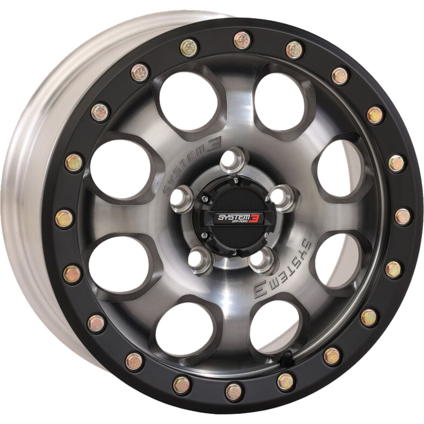System 3 SB7 BL Wheel - 15X7 4+3 (+10mm) 5/4.5 - Titanium 15S3-7644_1373956