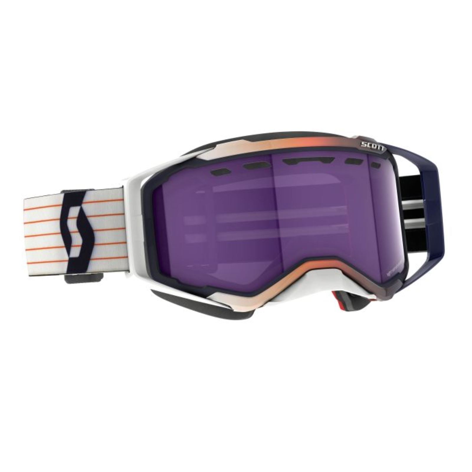 Scott Prospect Snow Cross LS Goggles - Blue/White - Blue Chrome 278603-1006307_1375880