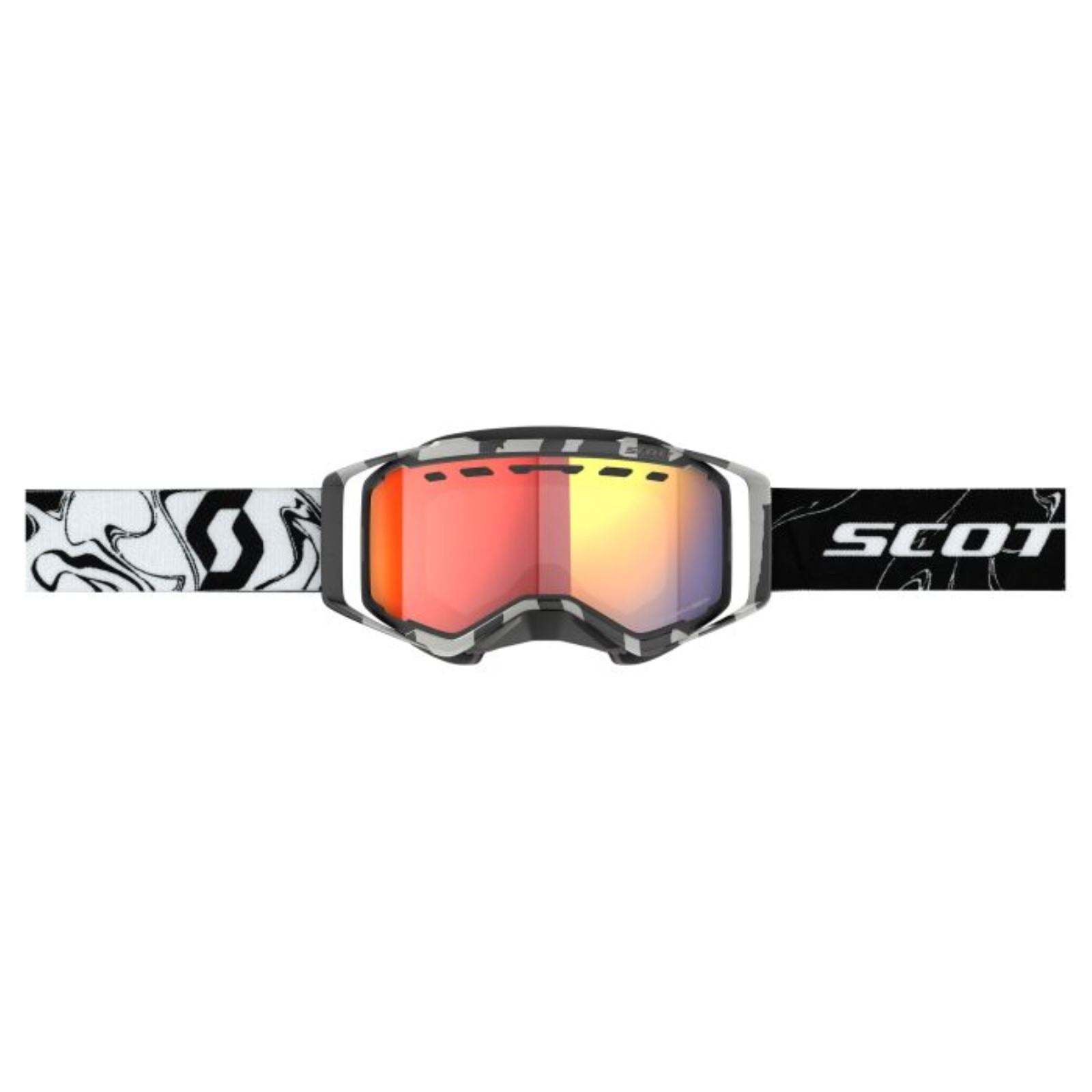 Scott Prospect Snow Cross LS Goggles - Black/White - Red Chrome 278603-7082341_1375862