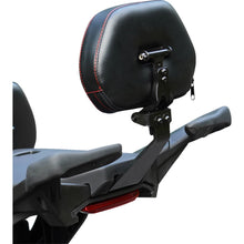 Show Chrome Ballistic Passenger Backrest - Black w/ Red Stitching - Ryker '19-'23 41-420CRED_1375914