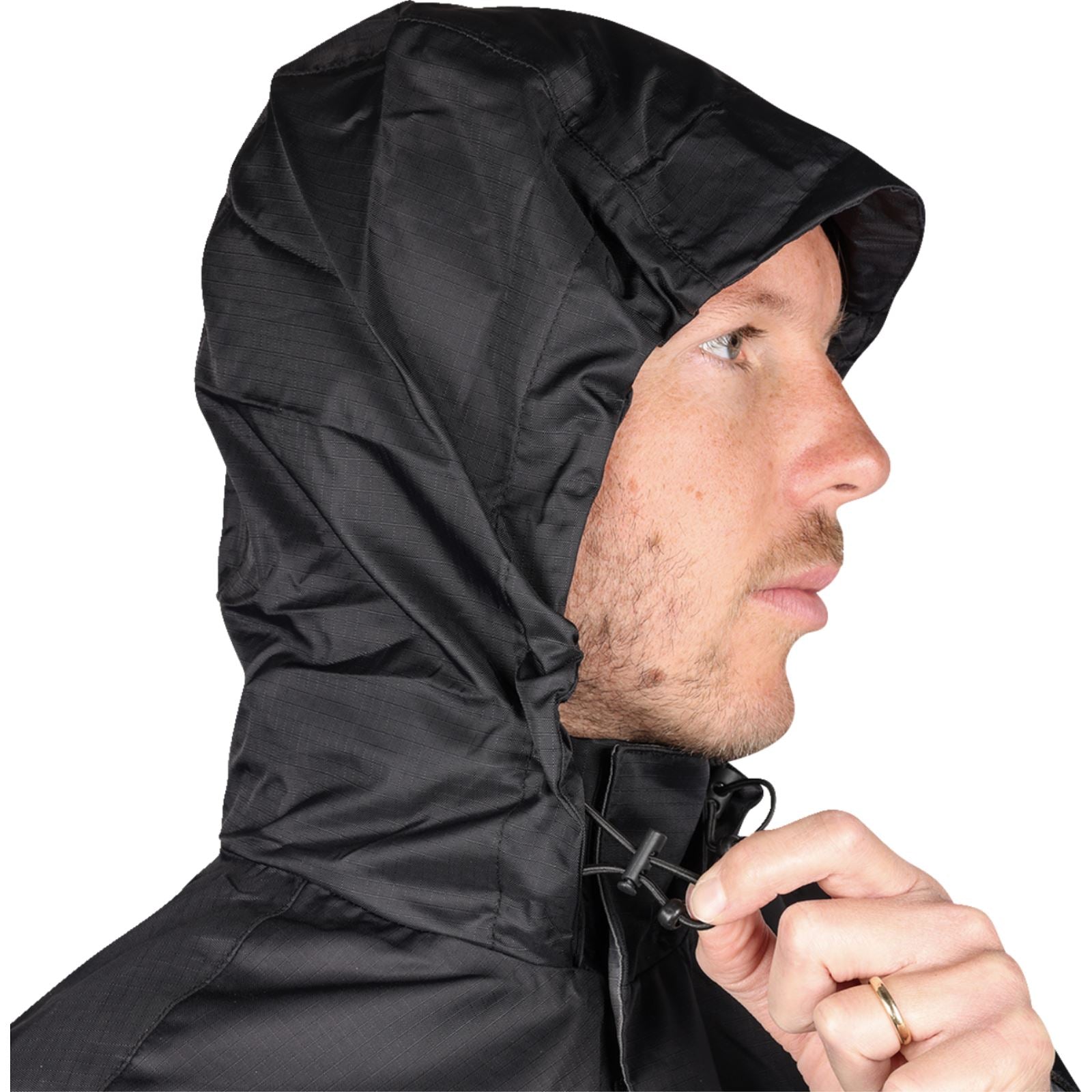 Thrashin Supply Company Waterproof Mission Rain Jacket - Black_1375444