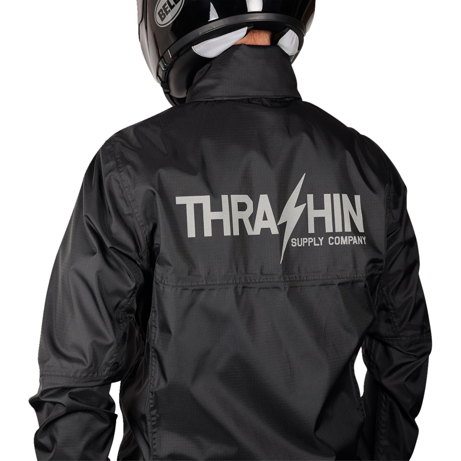 Thrashin Supply Company Waterproof Mission Rain Jacket - Black_1375386