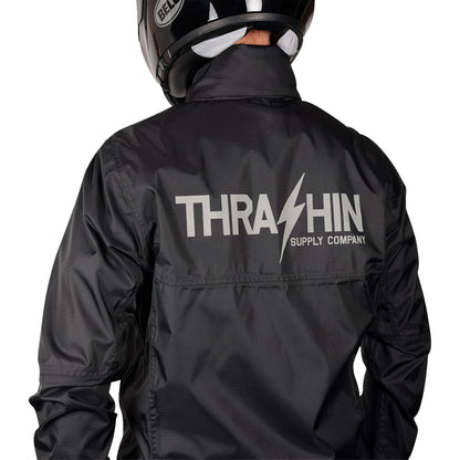 Thrashin Supply Company Waterproof Mission Rain Jacket - Black_1375386