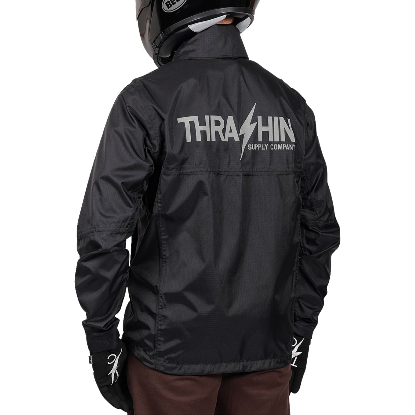 Thrashin Supply Company Waterproof Mission Rain Jacket - Black_1375387