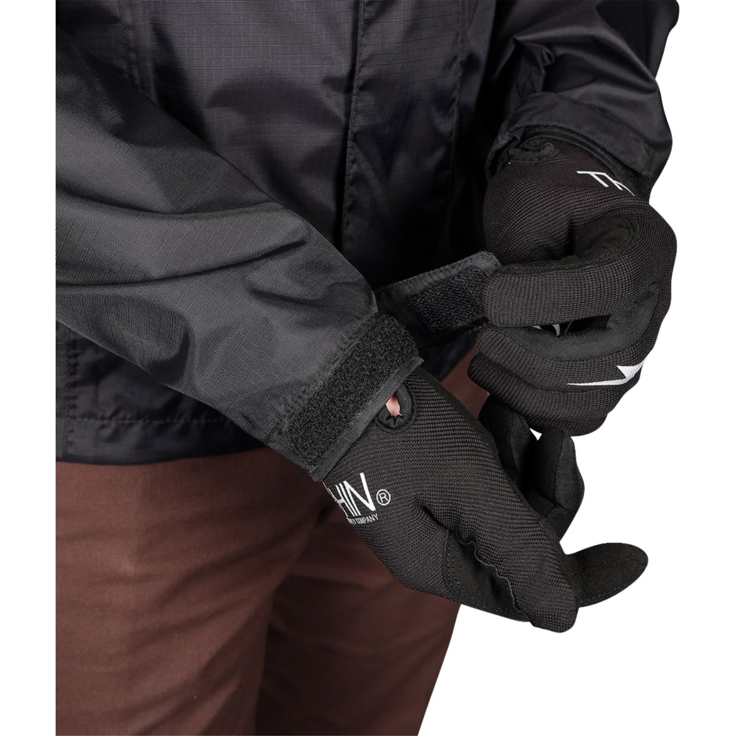 Thrashin Supply Company Waterproof Mission Rain Jacket - Black_1375366