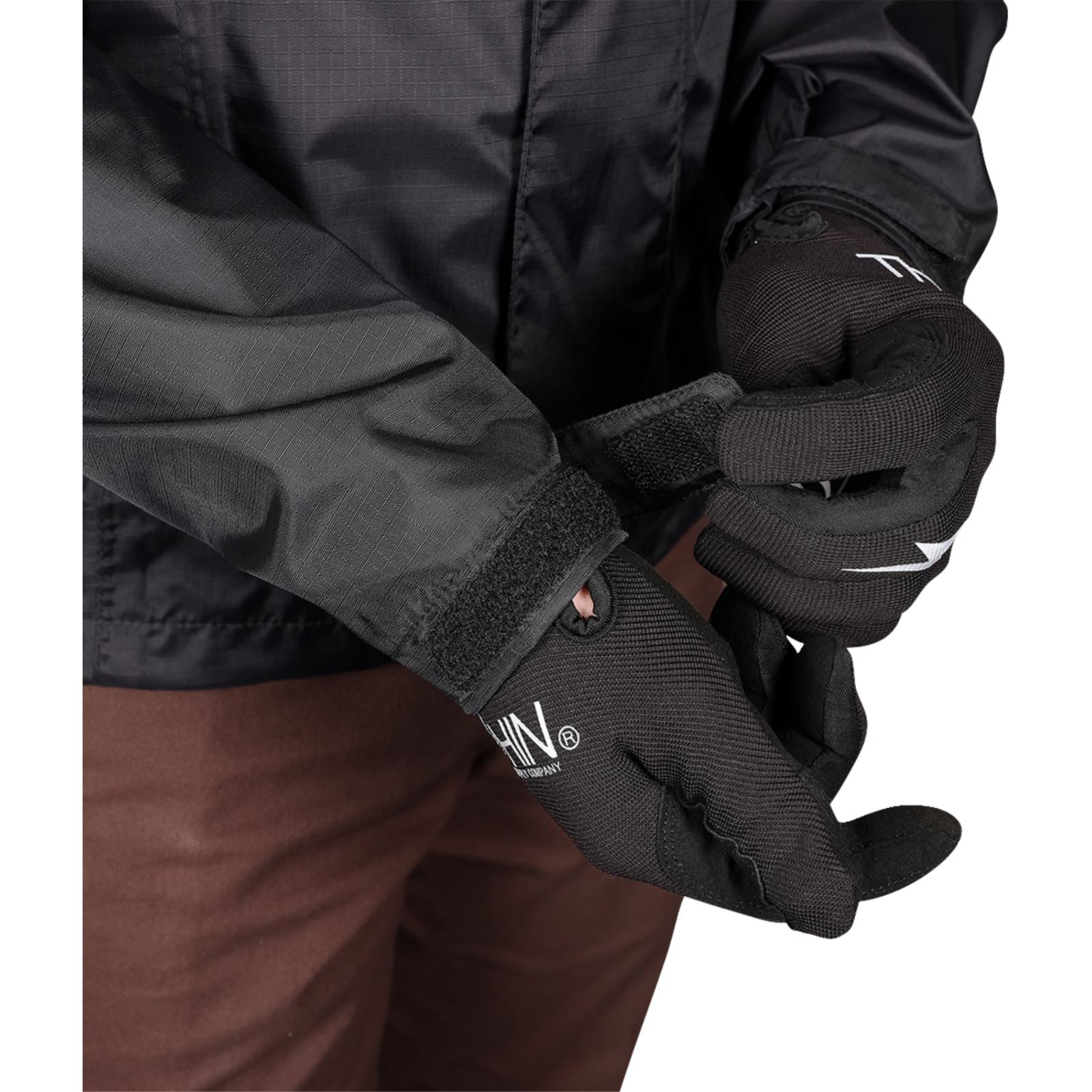 Thrashin Supply Company Waterproof Mission Rain Jacket - Black_1375366