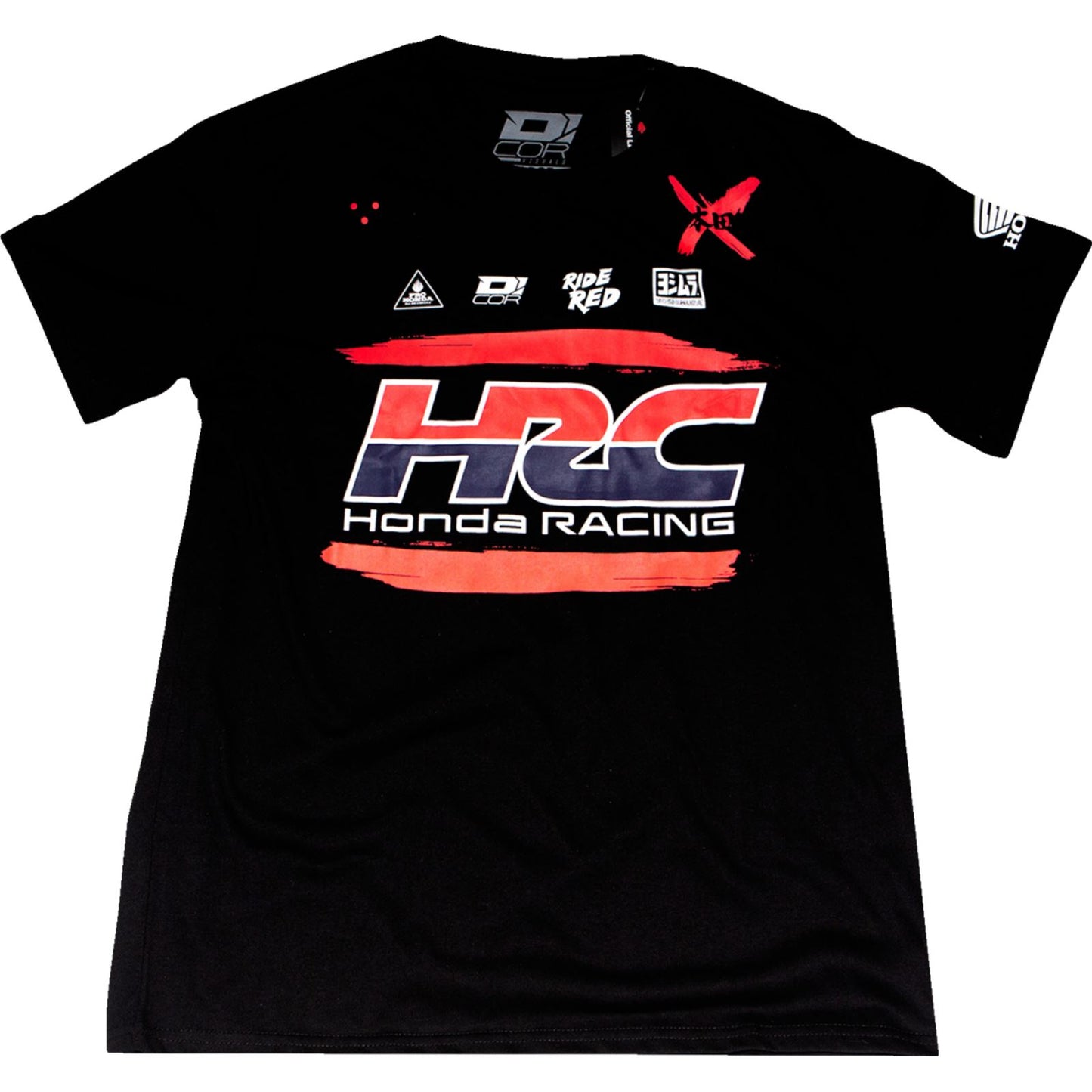 D'Cor Honda Logo HRC T-Shirt - Black_1375510