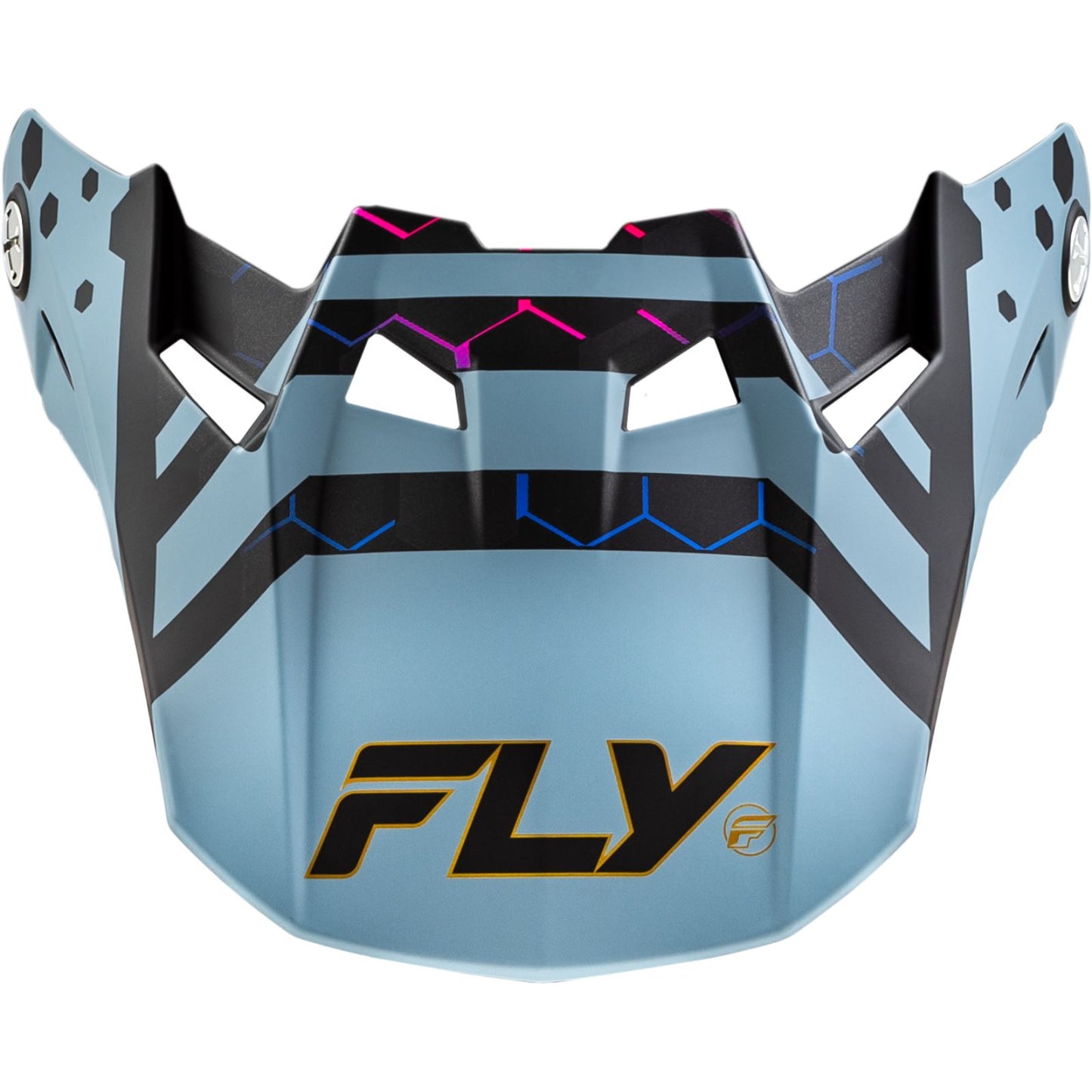 Fly Racing Formula CC Tektonic Visor - Matte Black/Slate/Blue_1376700