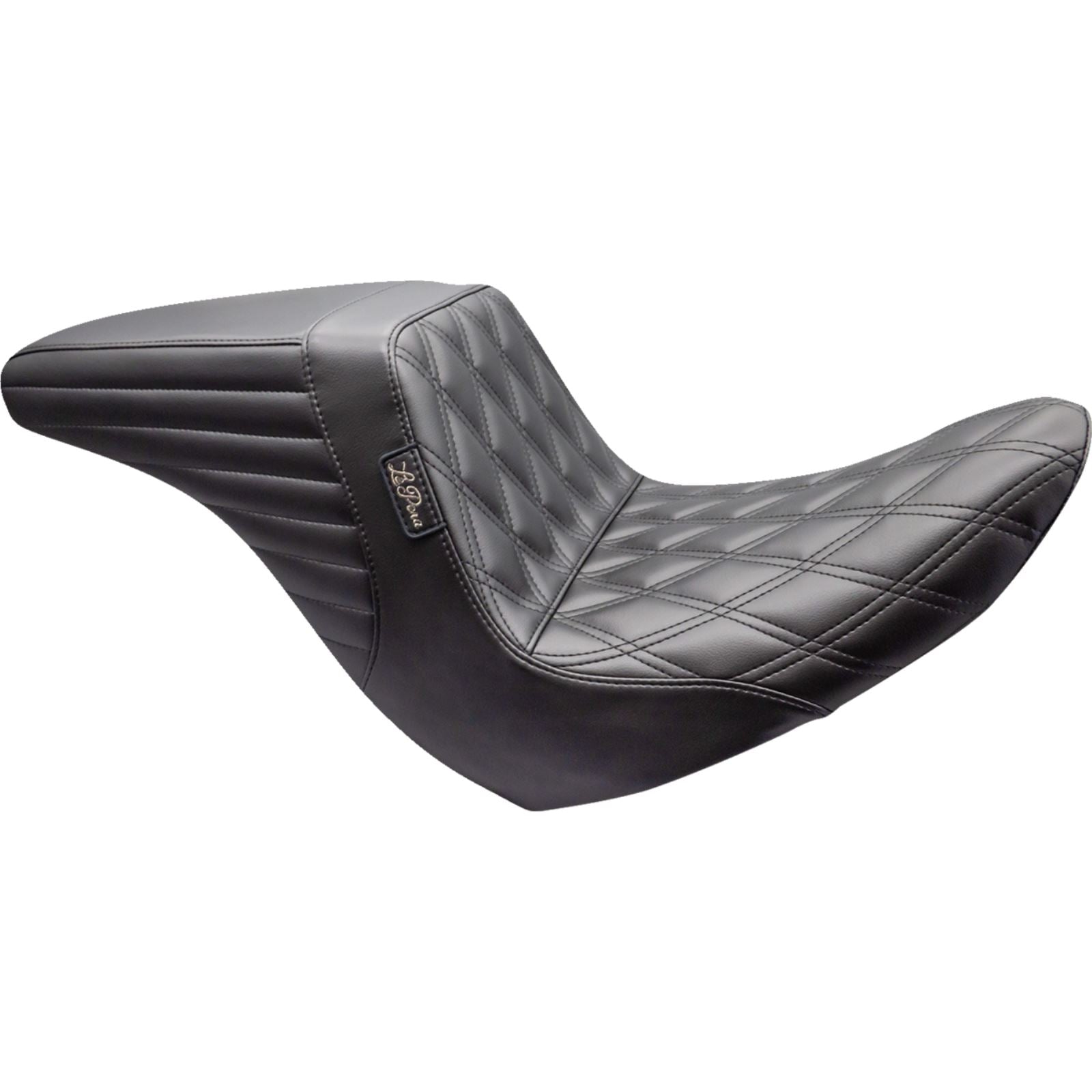 Le Pera Kickflip Up Front Seat - Double Diamond - Black - FL/FX '18-'23 LYRU-590DD_1377591