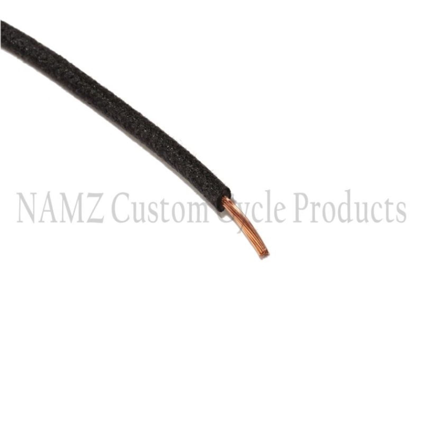 Namz 25' Cloth-Braided Wire Spool - 16 Gauge - Black [MPN: NCBW-0]_1461182