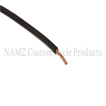 Namz 25' Cloth-Braided Wire Spool - 16 Gauge - Black [MPN: NCBW-0]_1461182