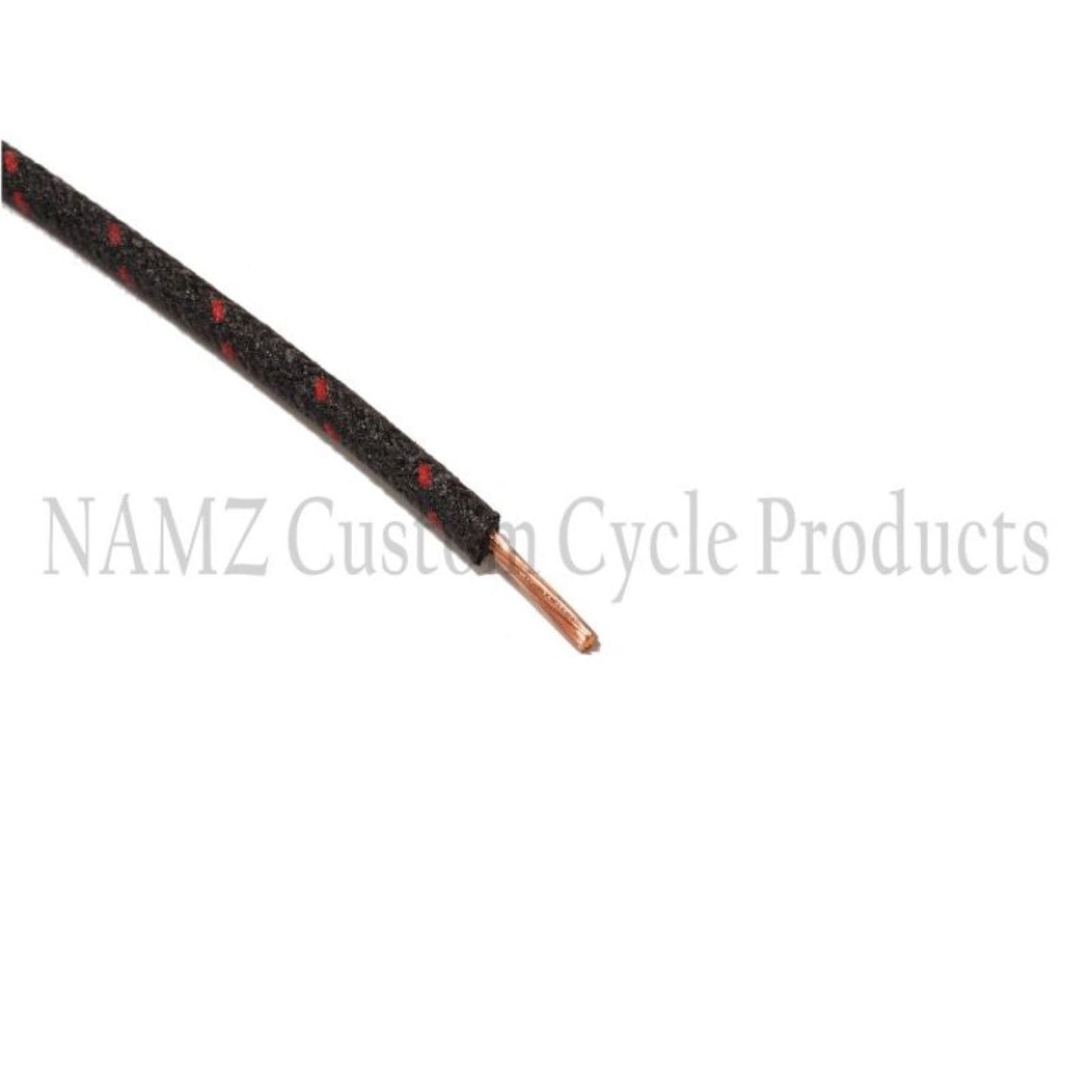 Namz 25' Cloth-Braided Wire Spool - 16 Gauge - Black/Red [MPN: NCBW-02]_1461183