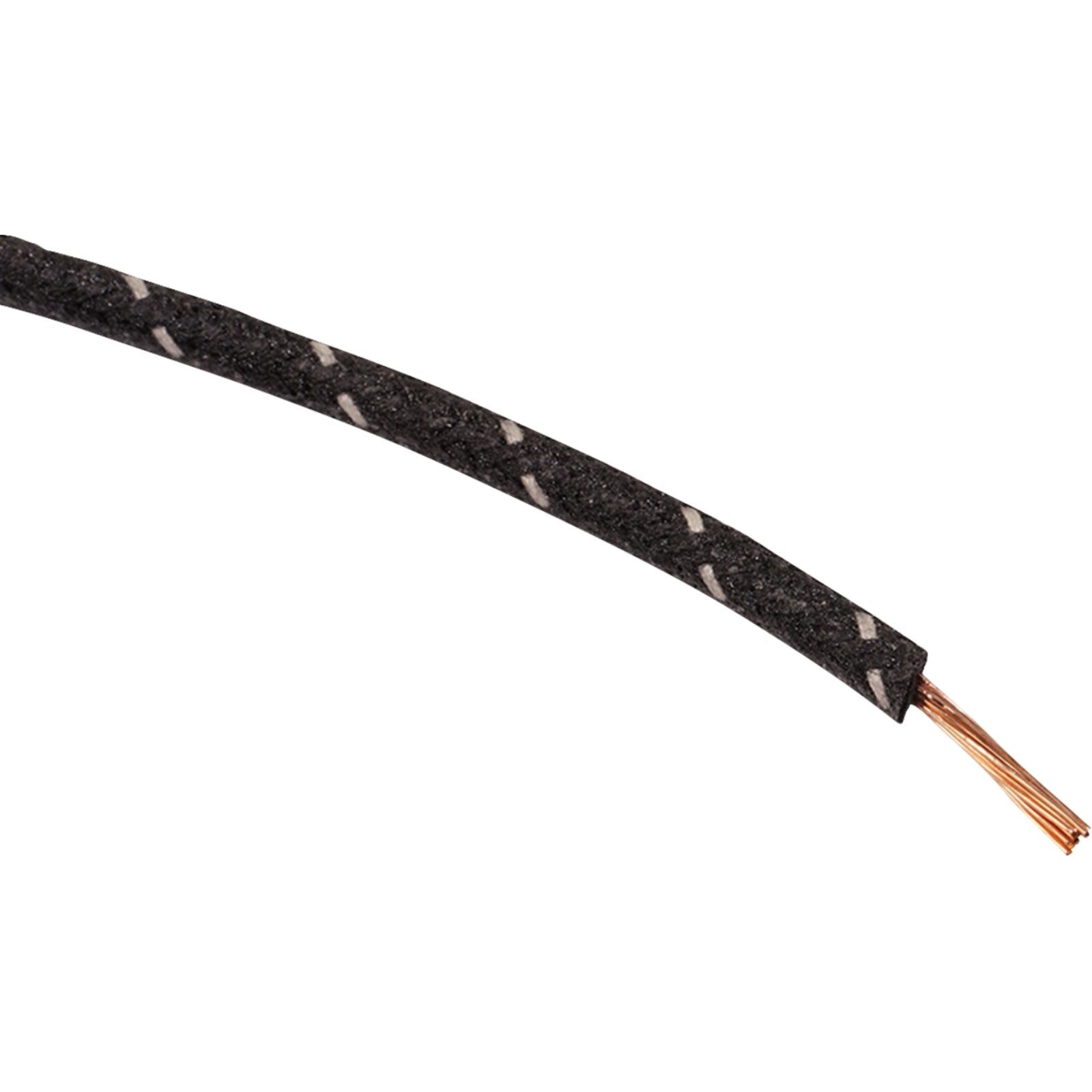 Namz 25' Cloth-Braided Wire Spool - 16 Gauge - Black/White [MPN: NCBW-09]_1379615