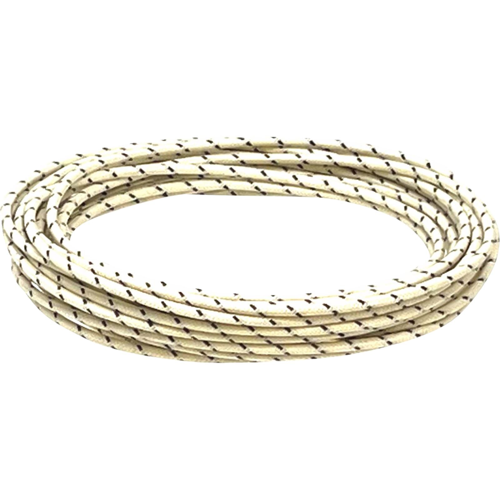 Namz 25' Cloth-Braided Wire Spool - 16 Gauge - White/Black [MPN: NCBW-90]_1389834