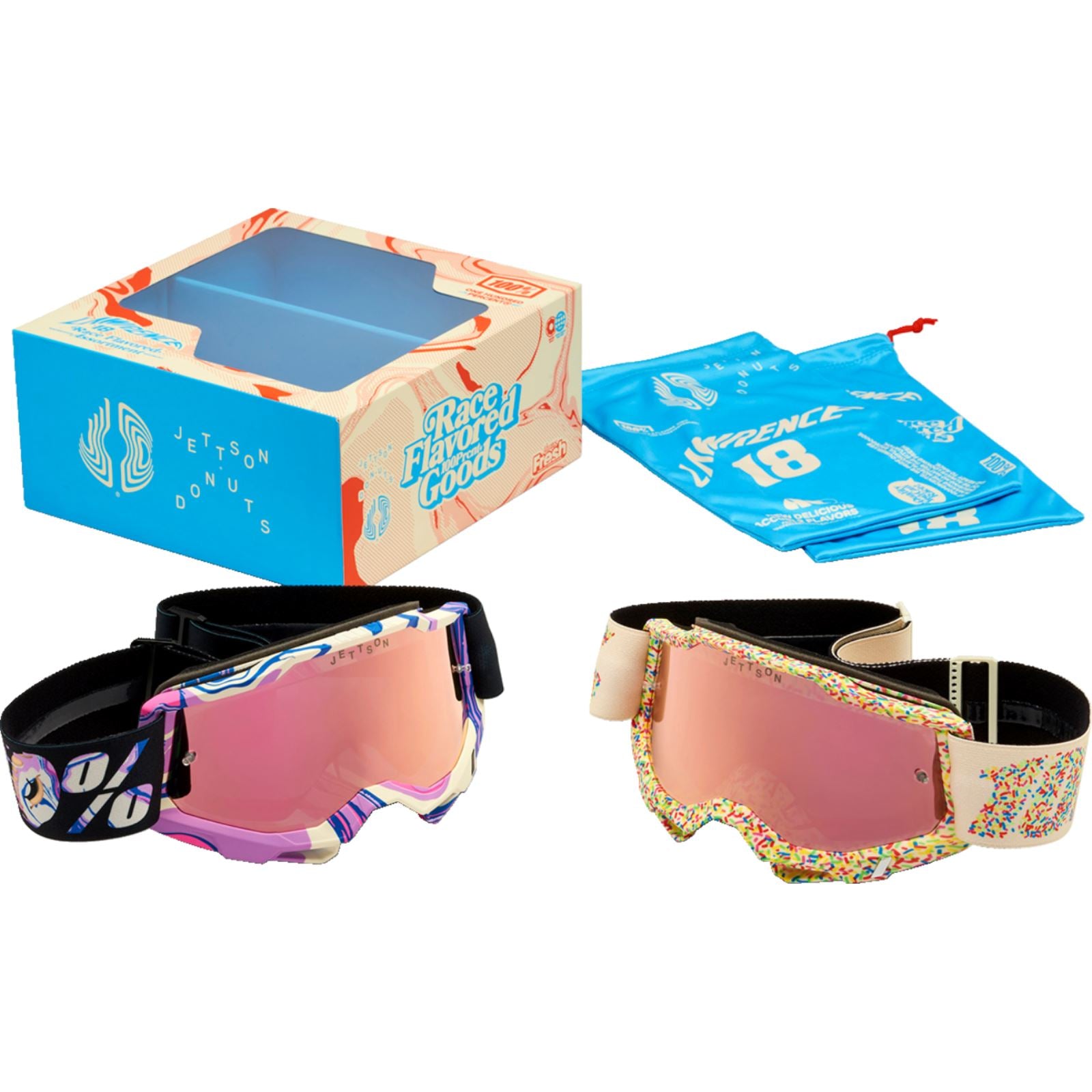 100% Accuri 2 Goggles 2/PK LE Jett Lawrence Donut - Mirror [MPN: 50056-00002]_1471573