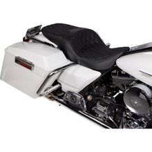 Drag Specialties Freedom Seat - Vinyl - Double Diamond Black Stitch - FLH '97-'07 [MPN: 0801-1504]_1378834