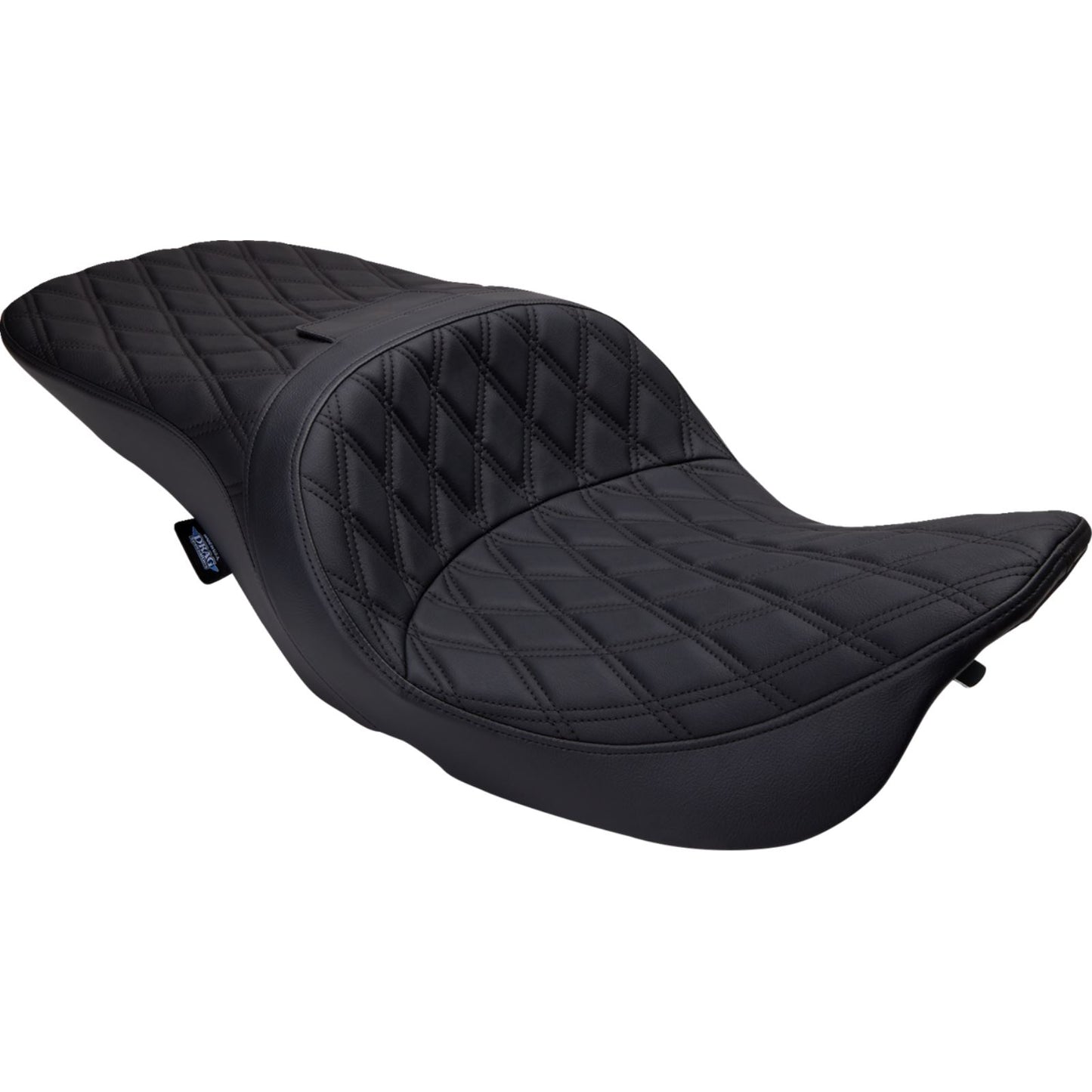 Drag Specialties Freedom Seat - Vinyl - Double Diamond Black Stitch - FLH '97-'07 0801-1504_1378811